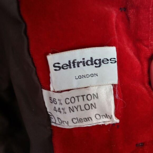 Vintage Selfridges London velvet blazer - Picture 3 of 7